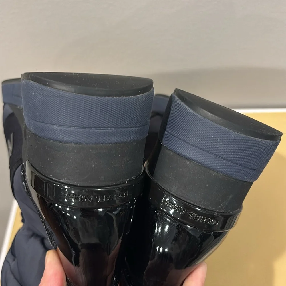 Michael Kors MK Shay Boot Navy Blue Admiral Winter Sneaker Boots sz 9.5 #14